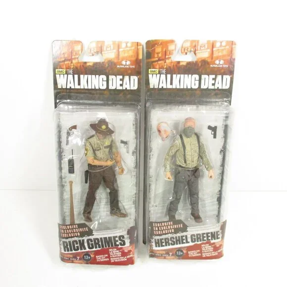 9 McFarlane Walking Dead Series 7 Action Figures 2 Exclusives Rick & Hershel - Picture 6 of 6